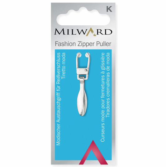 Milward Silver Fashion Zipper Puller