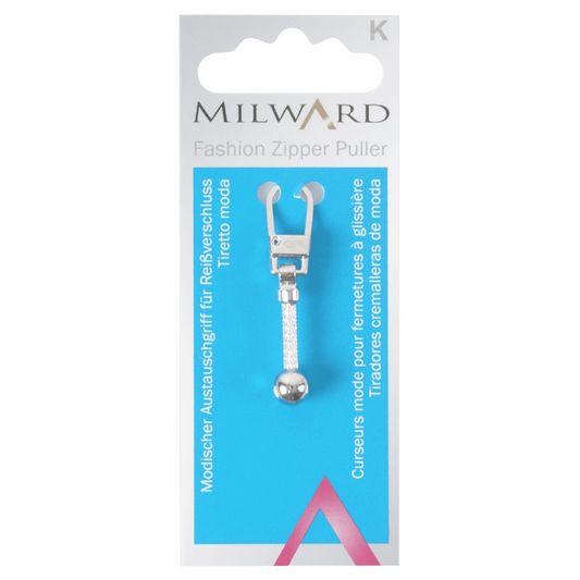 Milward Silver Fashion Zipper Puller