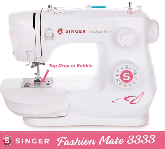 Singer Fashion Mate 3333 Sewing Machine - Drop in bobbin, latest style, so easy to use, great lighting - new 2025 model