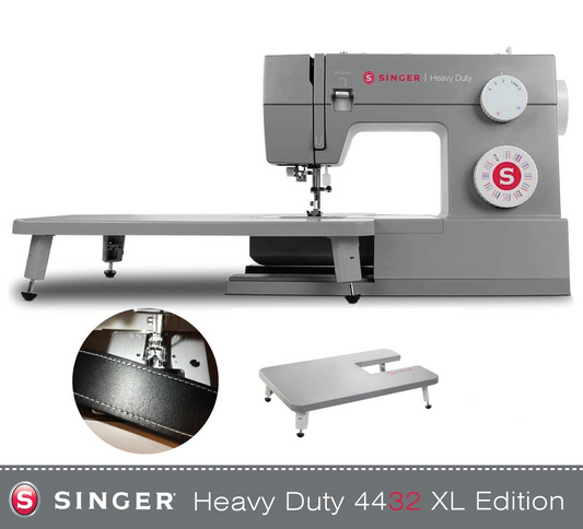Singer Heavy Duty 4432 XL Bundle with Extension table and Straight Stitch foot - new 2025 model