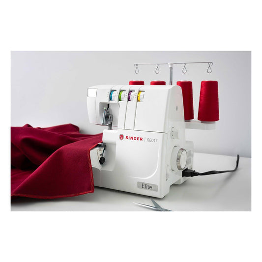 Singer Elite Heavy Duty SE017 Overlocker - Heavy Duty specification, extra LED lighting, strong, fast and reliable - new 2025 model