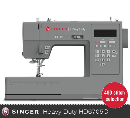 Singer Heavy Duty HD6705 Sewing Machine - Huge spec, sews letter and numbers - New 2025 model
