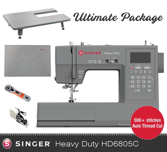 Singer Heavy Duty HD6805 Sewing Machine - Highest spec heavy duty with auto thread cut, sews letters and numbers, highly recommended - New 2025 model